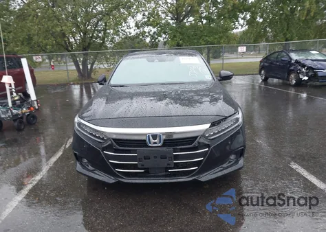 2021 Honda Accord Hybrid Touring из США, поврежденный, VIN 1HGCV3F9XMA013300